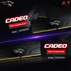 RAM PC CADEO DDR4 8GB 2666MHz CL16 – Tản Nhiệt, Bảo Hành 36 Tháng
