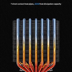 Tản Nhiệt Khí Leopard KF720 LCD 5 Inch – 7 Heatpipe, ARGB, TDP 260W | Tấn Phát AD
