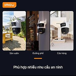 Camera IMOU Cruiser Pano Z 13MP 4 Mắt Zoom 12X, Wi-Fi 6 5GHz – IPC-S76DP-13M0N