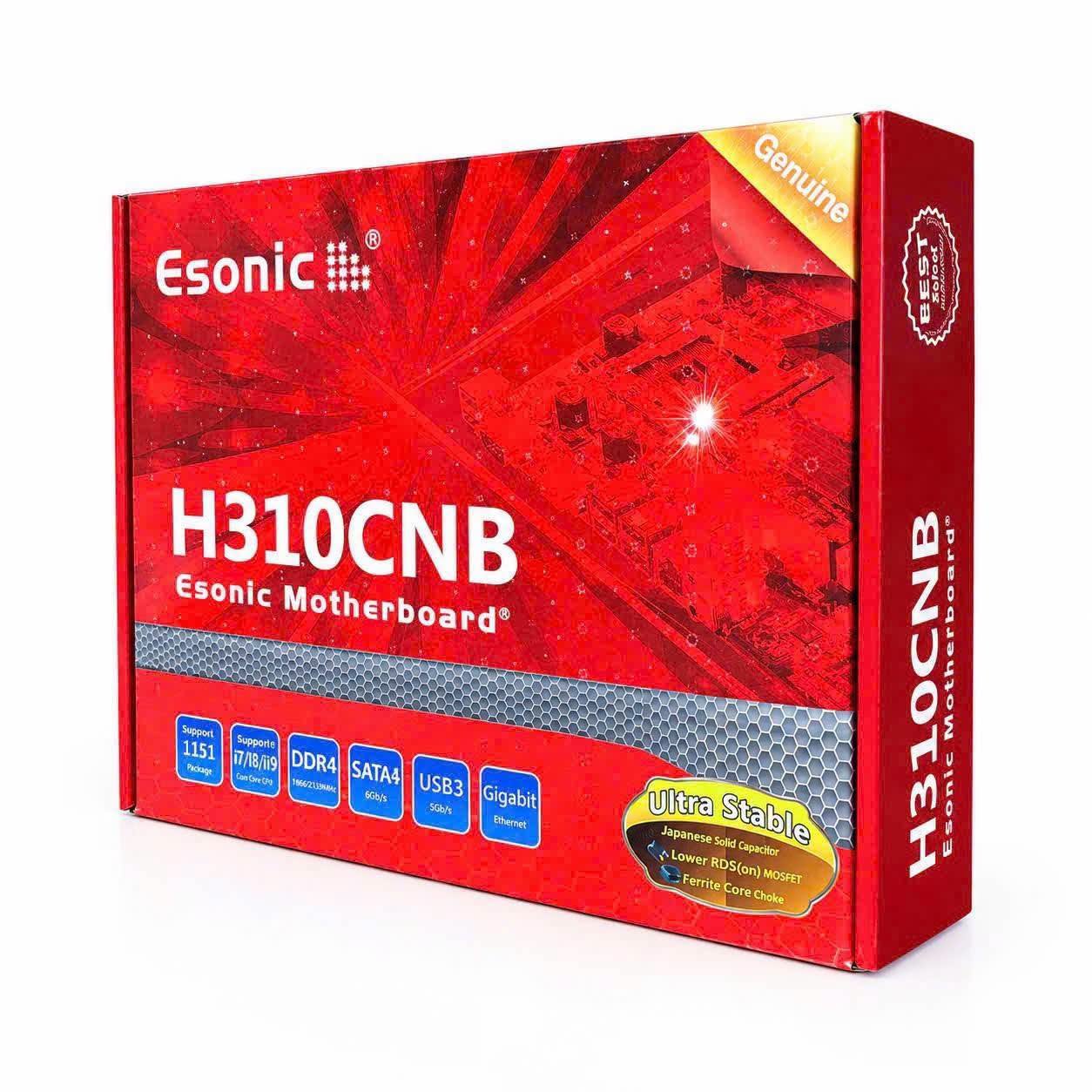 Mainboard Esonic H310 chuẩn Micro-ATX, socket LGA1151, hỗ trợ RAM DDR4 và CPU Intel Core thế hệ 8/9.