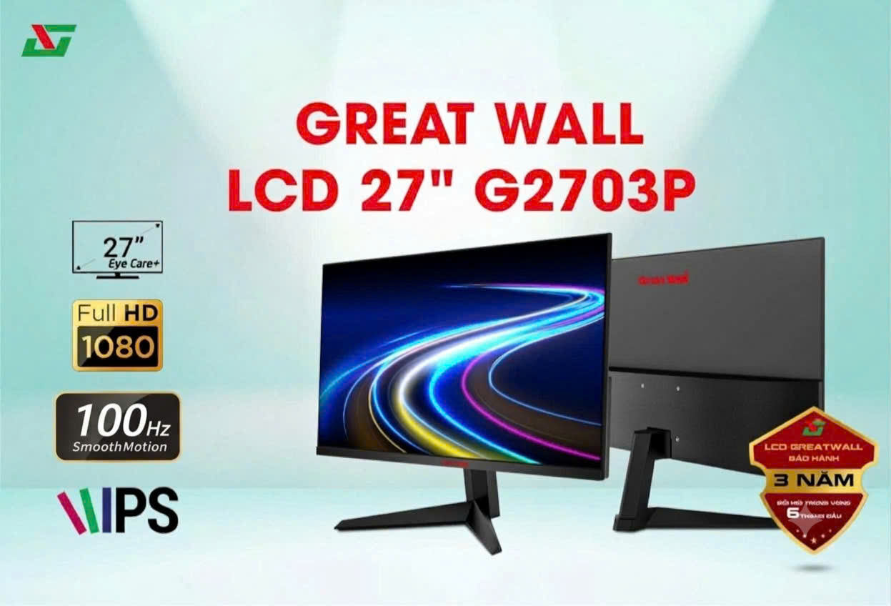 Màn Hình 27 Inch IPS 120Hz Full HD Bảo Hành 36 Tháng – GREATWALL G2703P