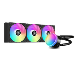 Tản nhiệt nước AIO SAMA L60 360mm ARGB màu đen 3 quạt PWM.