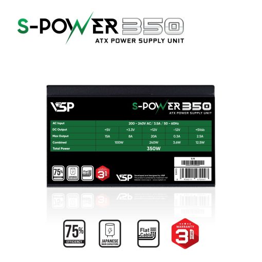 Nguồn VSP Power R-350w - Ảnh 2