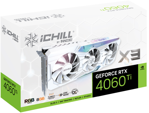 INNO3D GeForce RTX 4060 Ti 8GB iCHILL X3 WHITE