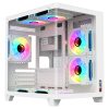 CASE MAGIC GM-02 CURVED (M-ATX) Kính Cong – Trắng
