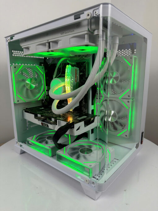CASE MAGIC GM-02 CURVED (M-ATX) Kính Cong – Trắng - Ảnh 2