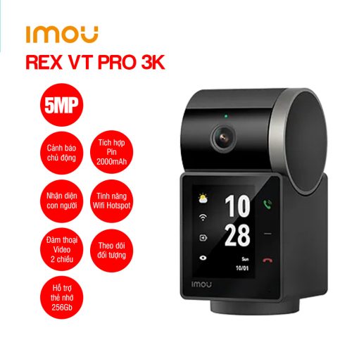 Camera Wifi iMOU IPC-S2VBP-5M0WR REX VT Pro 5MP Gọi Video 2 Chiều, Tích hợp pin 2000mAh - Ảnh 4
