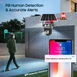 Camera Yoosee 2 Mắt YS-200 Dùng SIM 4G tấm pin Năng Lượng Mặt Trời | Tấn Phát AD