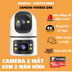 Camera Yoosee iCam365 A22S - 2 Mắt Full HD 360 Độ Xoay | Tấn Phát AD