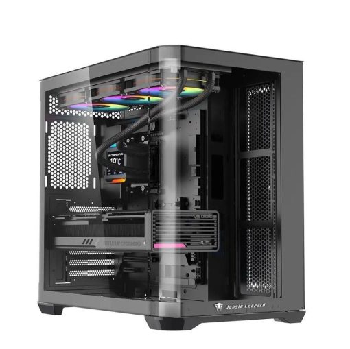 Case Jungle Leopard AC-02 Black Vỏ máy kính cong, màn hình LCD hiển thị hệ thống cực chất