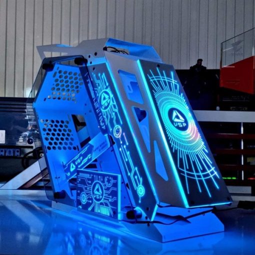 Thùng Case Máy tính VSP E-ROG ES1 Gaming (No FAN) (ĐEN) - Ảnh 4