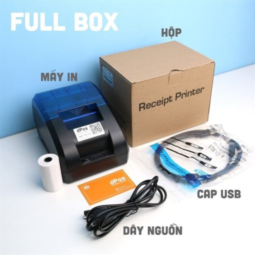 Máy In hóa đơn Xprinter JK5801H K58mm (Usb+Bluetooh) - Ảnh 4