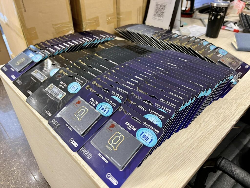 Ổ cứng SSD McQuest Raptor 512GB NVMe M2 2280 PCIe Gen 3×4