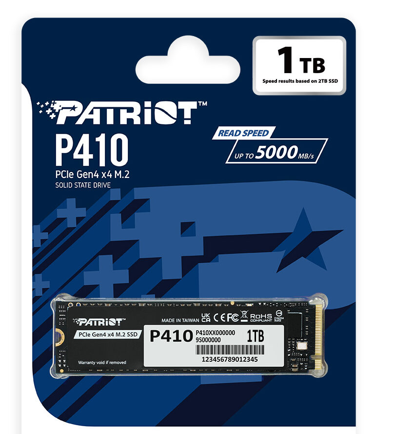 SSD Patriot P410 1TB PCIe Gen4