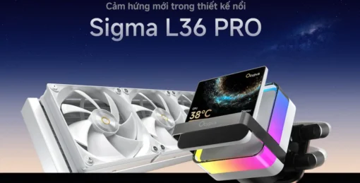 Tản nhiệt nước Ocypus Sigma L36 PRO WH ( LCD 3.5 inch, ARGB)