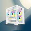 CASE bể cá vsp Trắng x2 aquanaut galaxy gaming m-atx