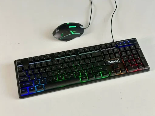 Bàn phím giả cơ Sorex KM2025 LED RGB đen - Ảnh 4