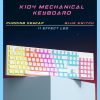 Phím cơ Rainbow Gear K104 White -Keycap Pudding