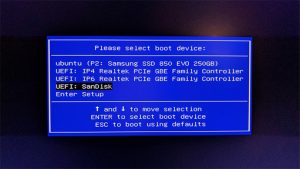 Phím tắt vào Boot Options và BIOS