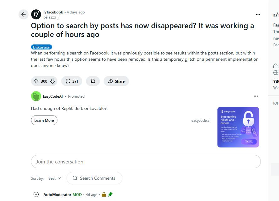 Facebook bất ngờ bỏ tính năng tìm kiếm bài viết – Người dùng phản ứng dữ dội 2 facebook bat ngo bo tinh nang tim kiem bai viet