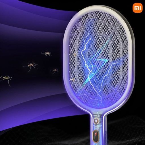 Vợt muỗi Xiaomi TAISHAN , có đế dựng kiêm đèn bắt muỗi - Ảnh 3