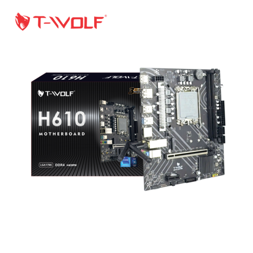 Mainboard T-Wolf H610 WIFI LGA1200, mATX, DDR4, 1 M.2 - Ảnh 4