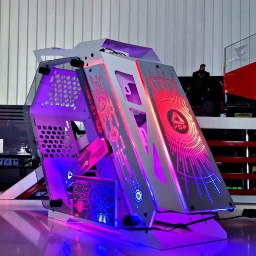 Thùng Case Máy tính VSP E-ROG ES1 Gaming (No FAN) (ĐEN) - Ảnh 2