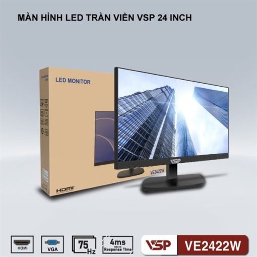 Màn hình LED tràn viền 24 inch VE2422W - Ảnh 2