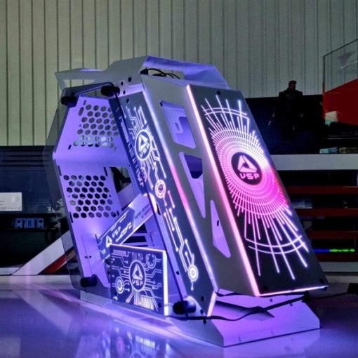 Thùng Case Máy tính VSP E-ROG ES1 Gaming (No FAN) (ĐEN) - Ảnh 3