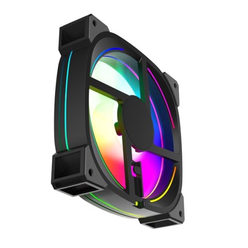 Bộ Fan F2 Đen vô cực 1 bộ 5 cái + điều kiển + hub - Ảnh 3