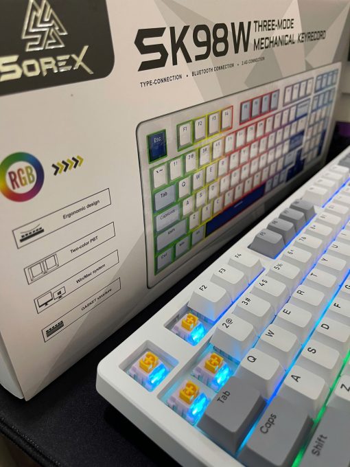 Bàn phím cơ không dây SK98W – Thiết kế gọn gàng, kết nối linh hoạt - Ảnh 4