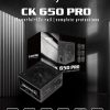 BỘ NGUỒN MÁY TÍNH AIGO MODEL CK650PRO 650W, APFC, 85+ EFICIENCY
