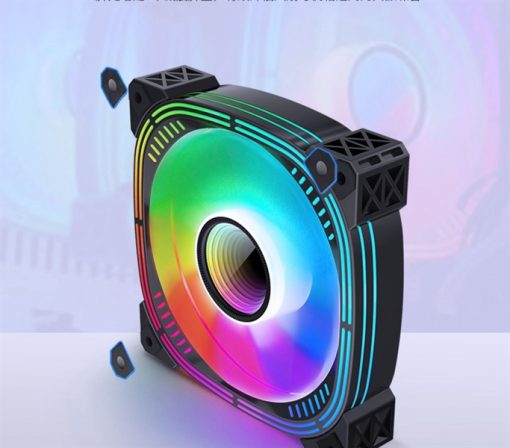 Bộ Fan F2 Đen vô cực 1 bộ 5 cái + điều kiển + hub - Ảnh 2