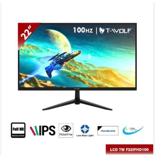 Màn hình T-Wolf 22inch TW-F22IFHD100 IPS FullHD (VGA/HDMI/100Hz) - Ảnh 4