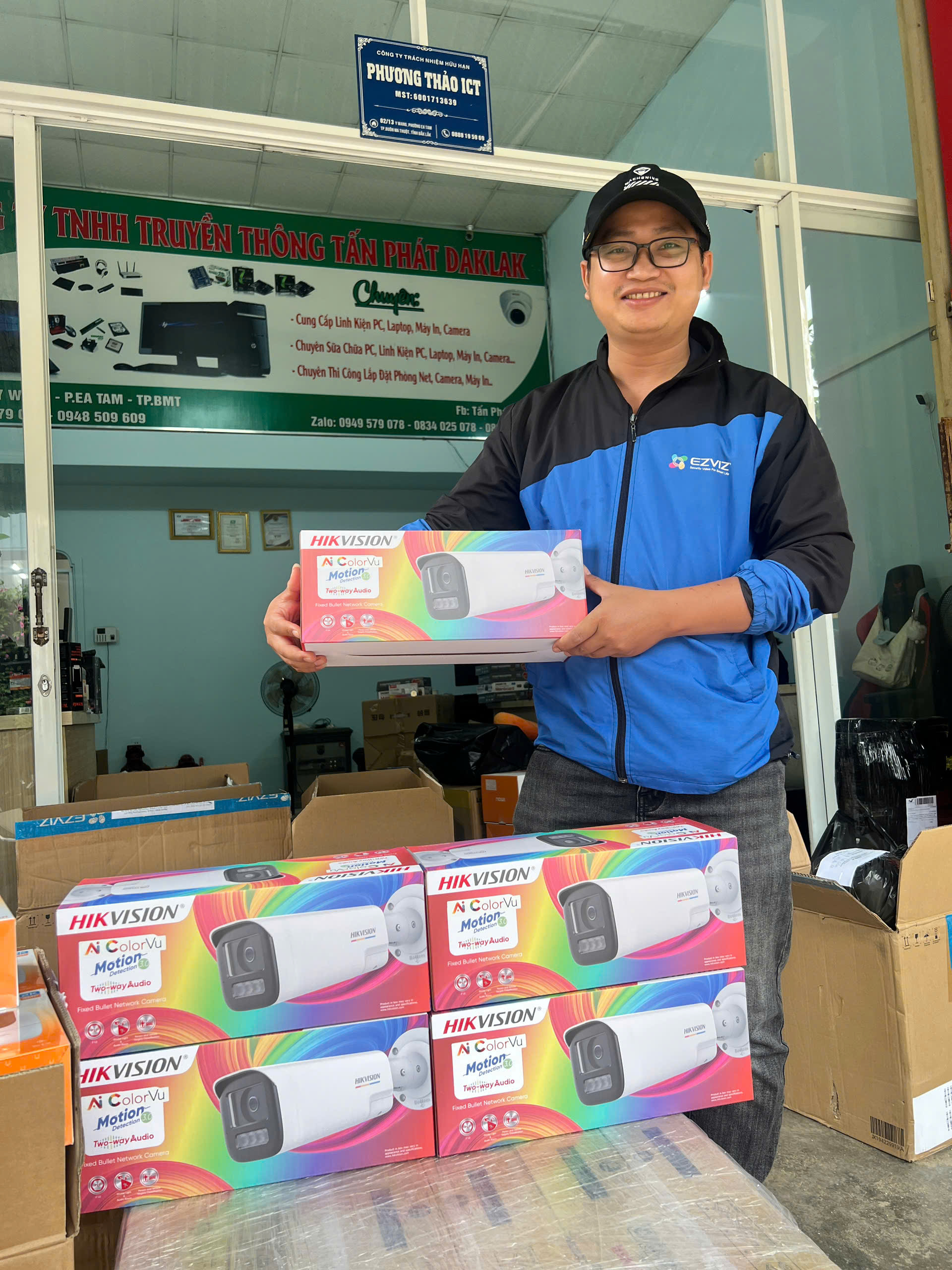 lắp đặt camera uy tín tại Đắk Lắk Camera Hikvision DS-2CD1B47G3H-LIUF/SRB