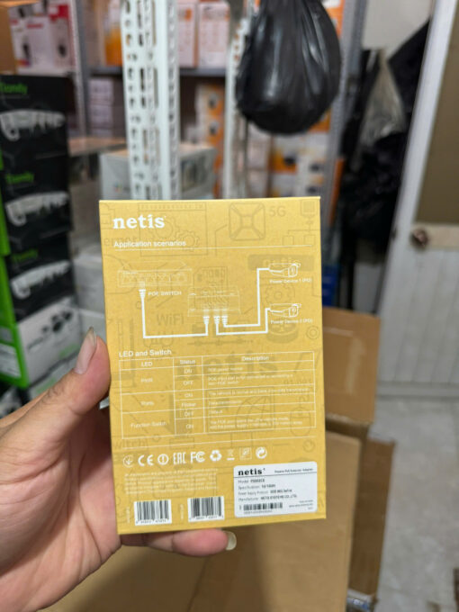 Bộ mở rộng POE 1 ra 2 Netis P3502CE